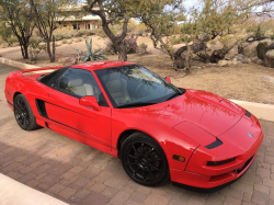 1993 Acura NSX in Formula Red over Tan